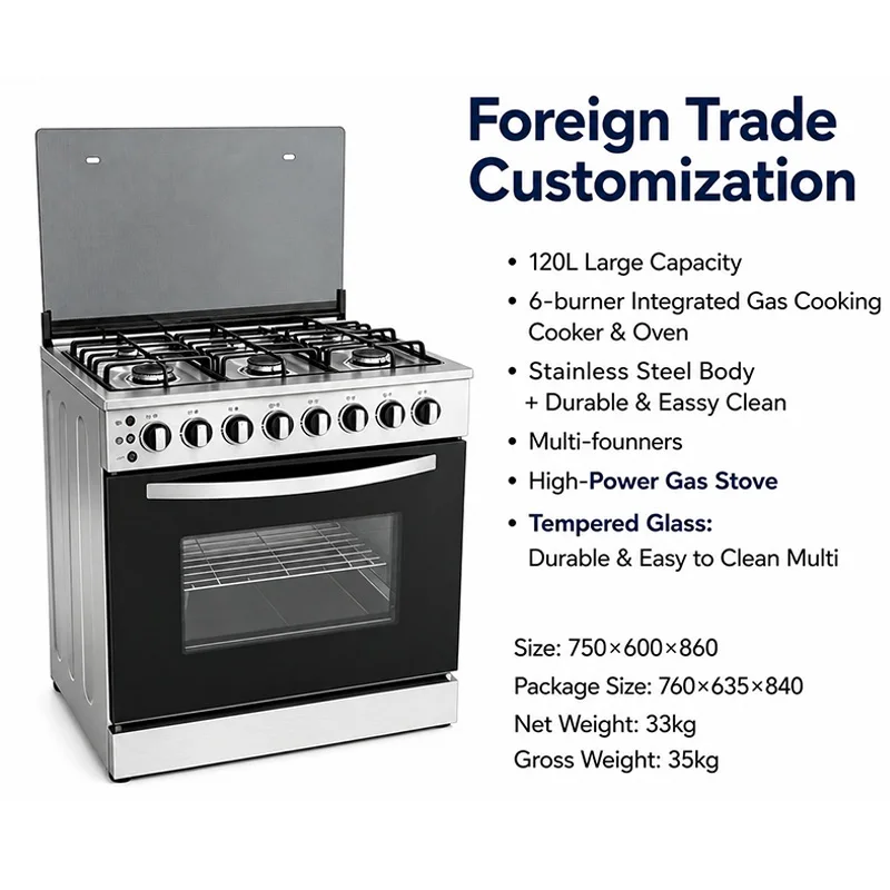 Commercial Kitchen Oven - Commercial 6-Burner Gas Stove and Oven