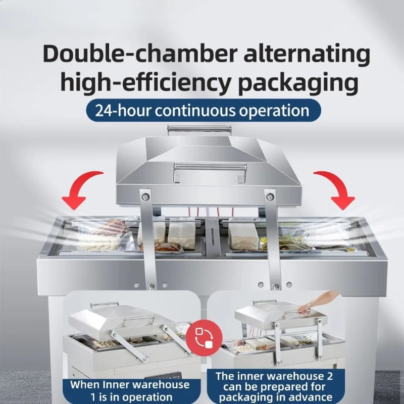 Vacuum Sealer - Double Chamber Vacuum Machine Large Commercial