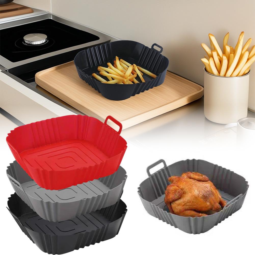 Pizza Conveyor Oven - Reusable Airfryer Pan Liner Accessories Silicone