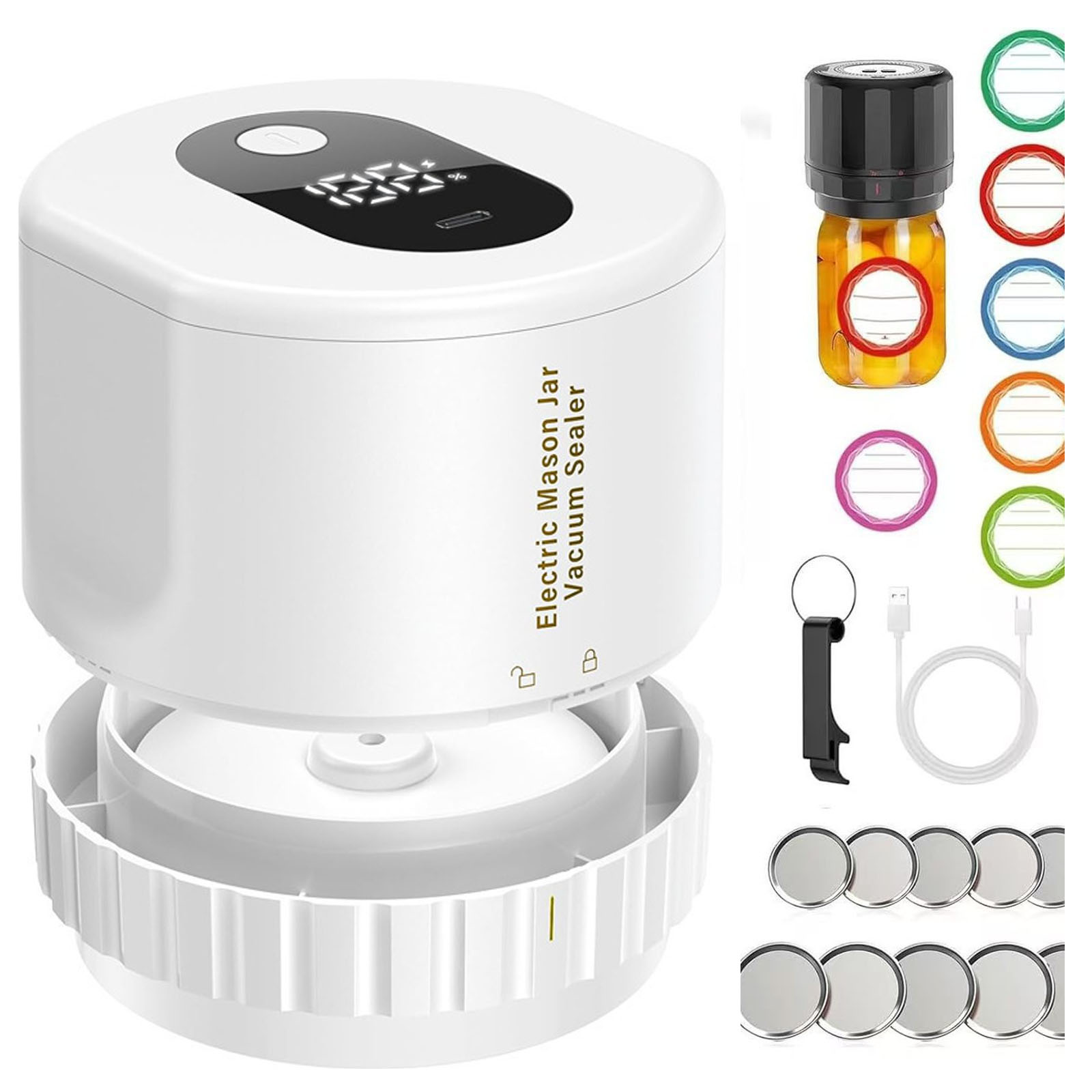 Vacuum Sealer - Mason Jar Vacuum Sealer for Wide
