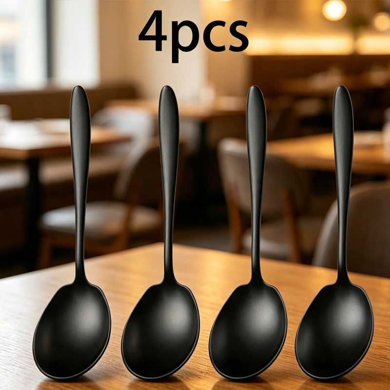 Commercial Kitchen Knife Set - 2Pcs Large Stainless Steel Serving Spoon