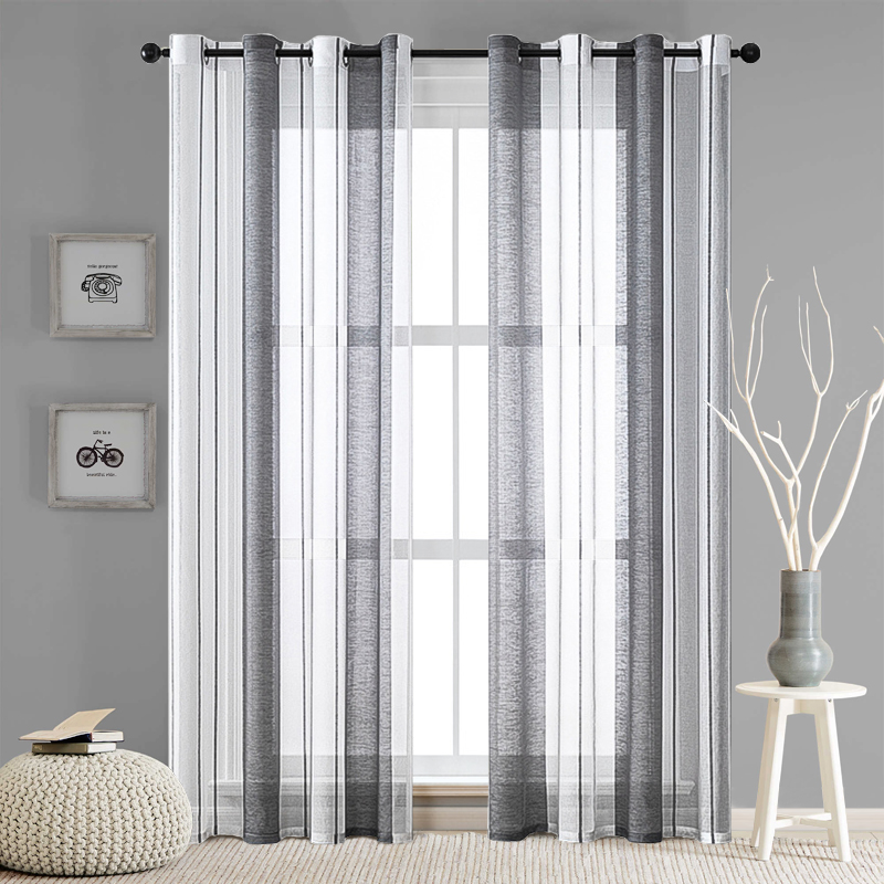 Broad Striped Sheer Curtains f - огляд і ціна Commercial Kitchen Canopy
