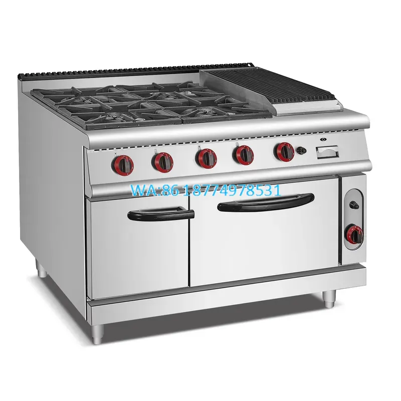 Wmwmnu Commercial 4 Burner Gas - огляд і ціна Commercial Kitchen Oven