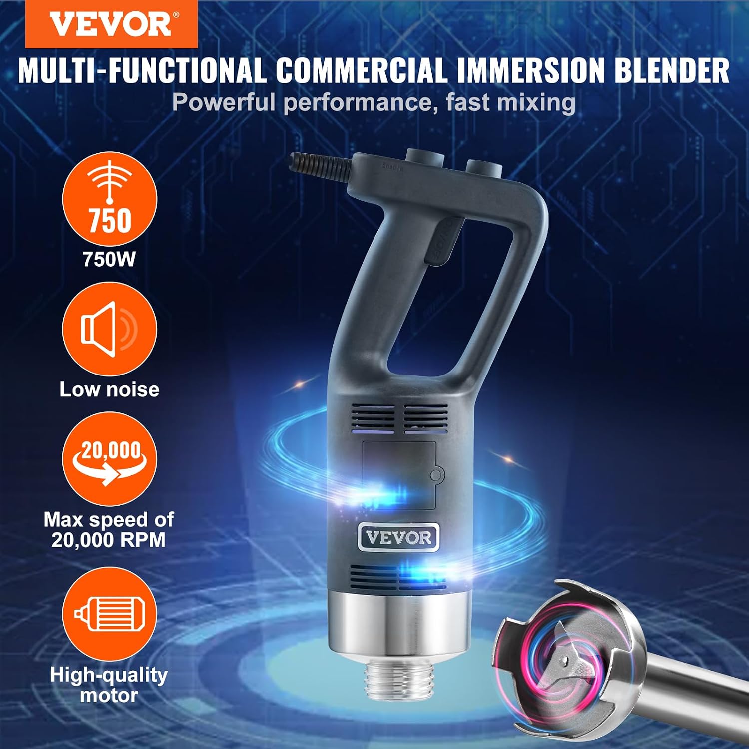 Commercial Immersion Blender,  - огляд і ціна Commercial Blender Heavy Duty