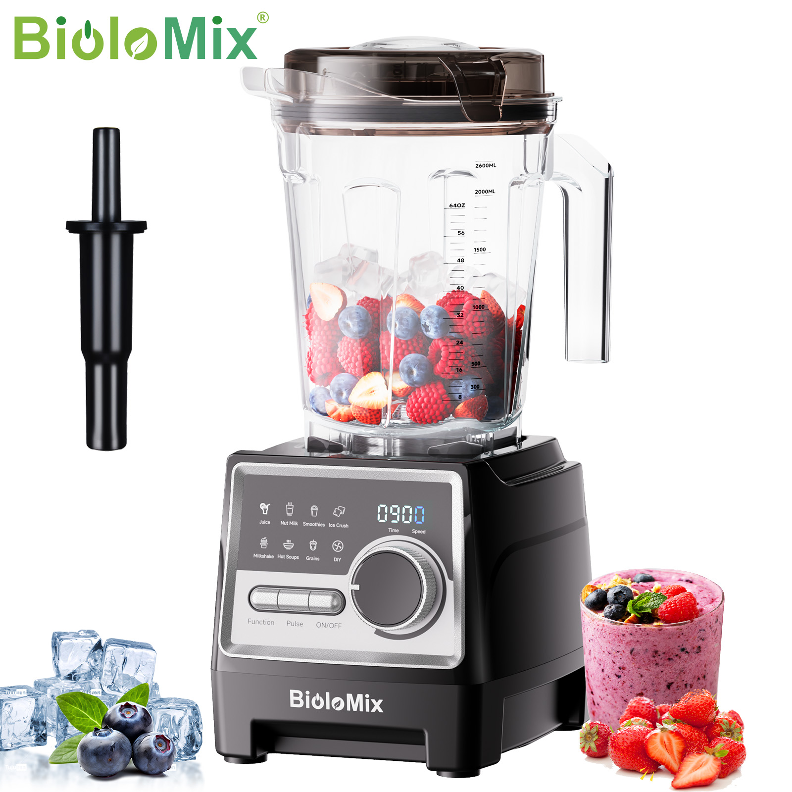 BioloMix 1500W Professional Bl - огляд і ціна Commercial Blender Heavy Duty