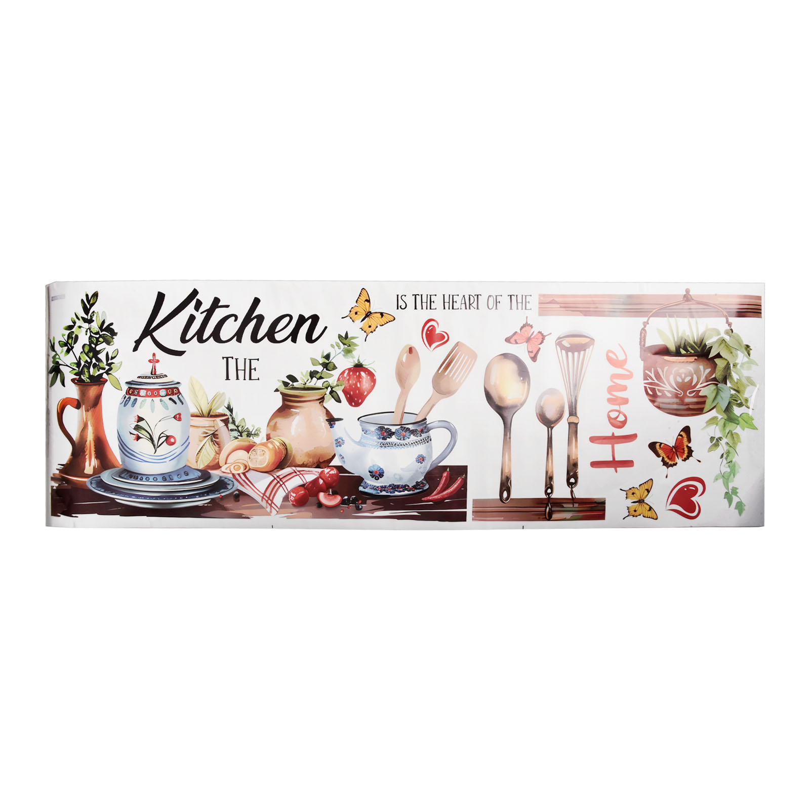 Floral Design PVC Wall Sticker - огляд і ціна Commercial Kitchen Interior